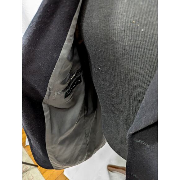 OSCAR DE LA RENTA! CASHMERE & WOOL WINTER WEIGHT BLACK JACKET SPORT COAT! SZ 42R - Picture 6 of 10